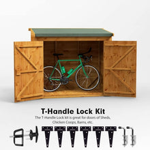 Load image into Gallery viewer, Heavy-Duty Shed Door Kit with Adjustable Barrel Bolts &amp; Secure Locking Mechanism