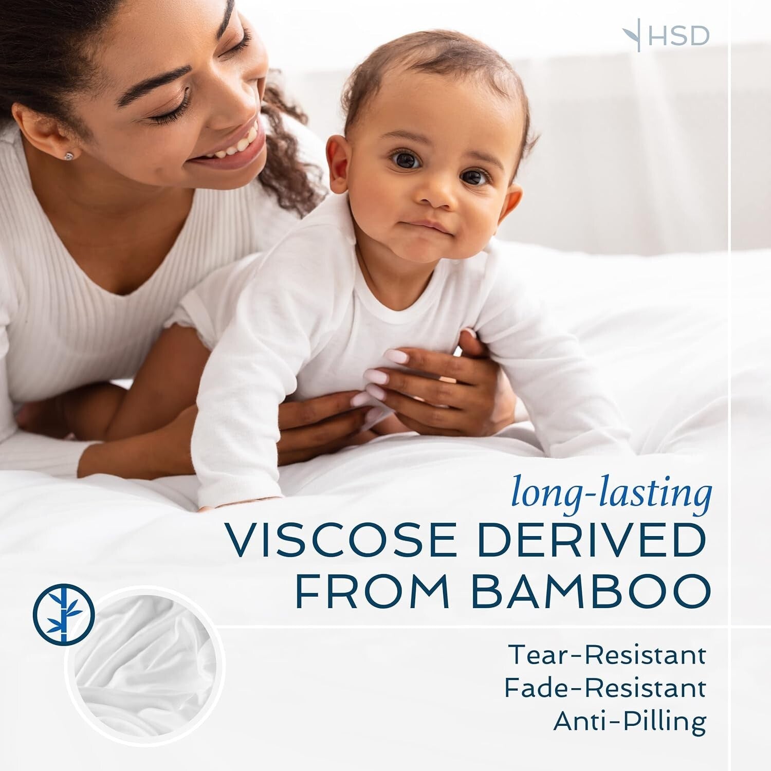 Ultra-Soft King Size Bamboo Bedding Set – 4 Pieces for a Cozy Sleep Experience