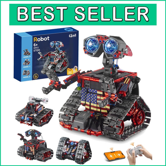 Engaging STEM Building Toys: 4-in-1 Remote-Controlled Designs for Ages 6-12