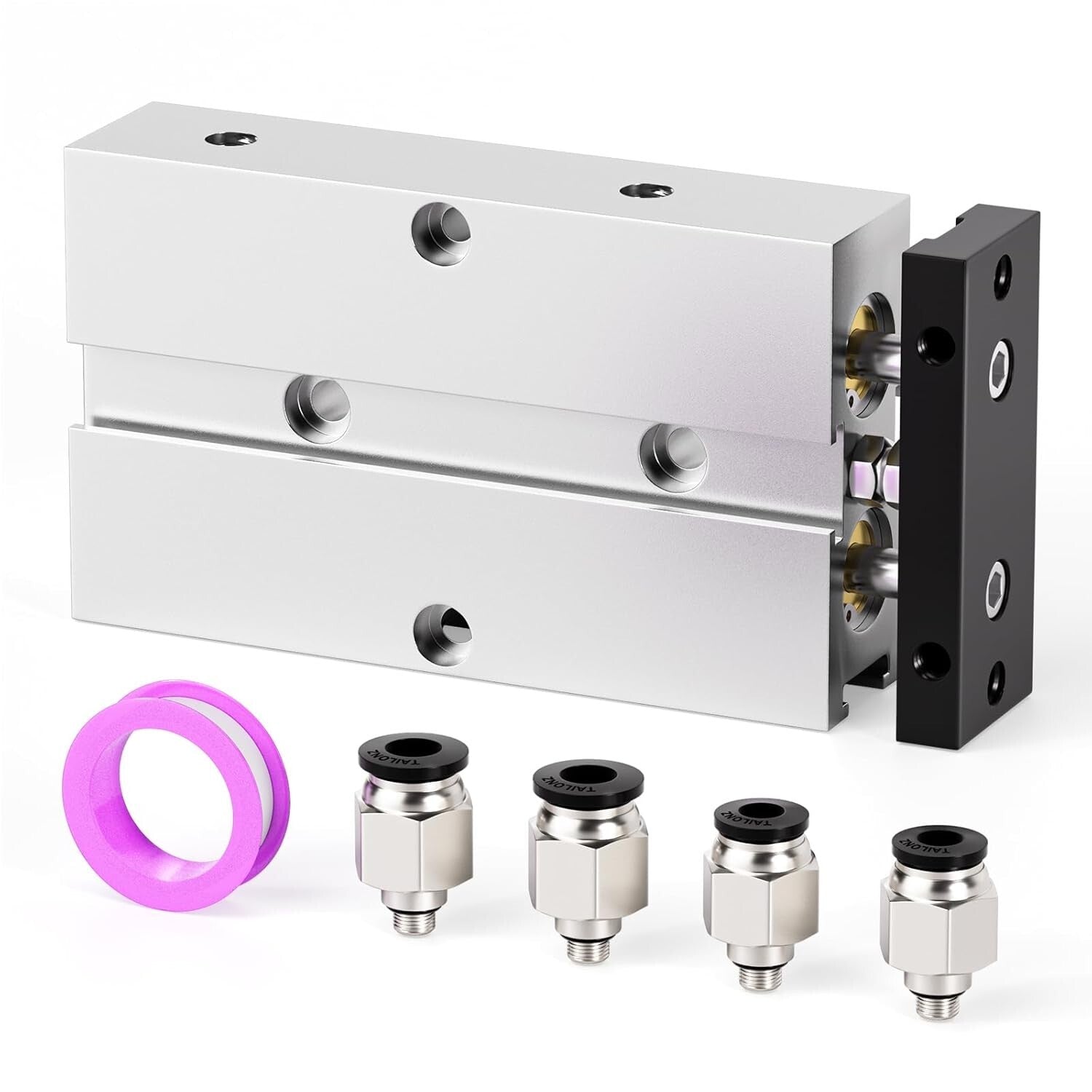 Durable Double-Acting Air Cylinder - 32mm Bore, 75mm Stroke, Easy Installation