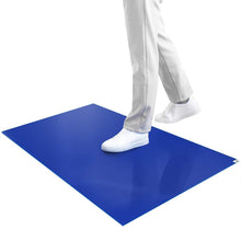 Load image into Gallery viewer, ISO-Certified Tacky Mats 24" x 36" Blue Case of 4 - Maintains Hygienic Floors