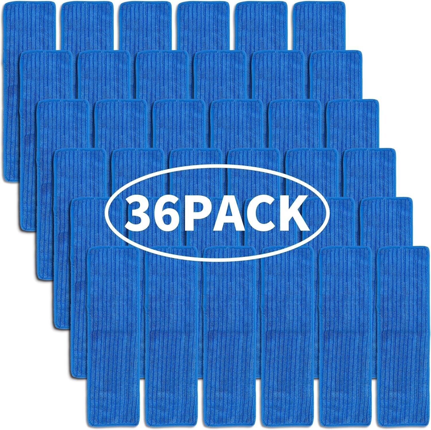 36 Pcs Matthew Microfiber Mop Pads for Quick & Eco-Friendly Floor Cleaning