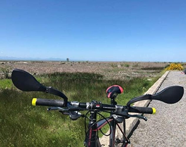 Premium Rearview Bike Mirror - Convex, Lightweight, Easy Install with 5mm Key