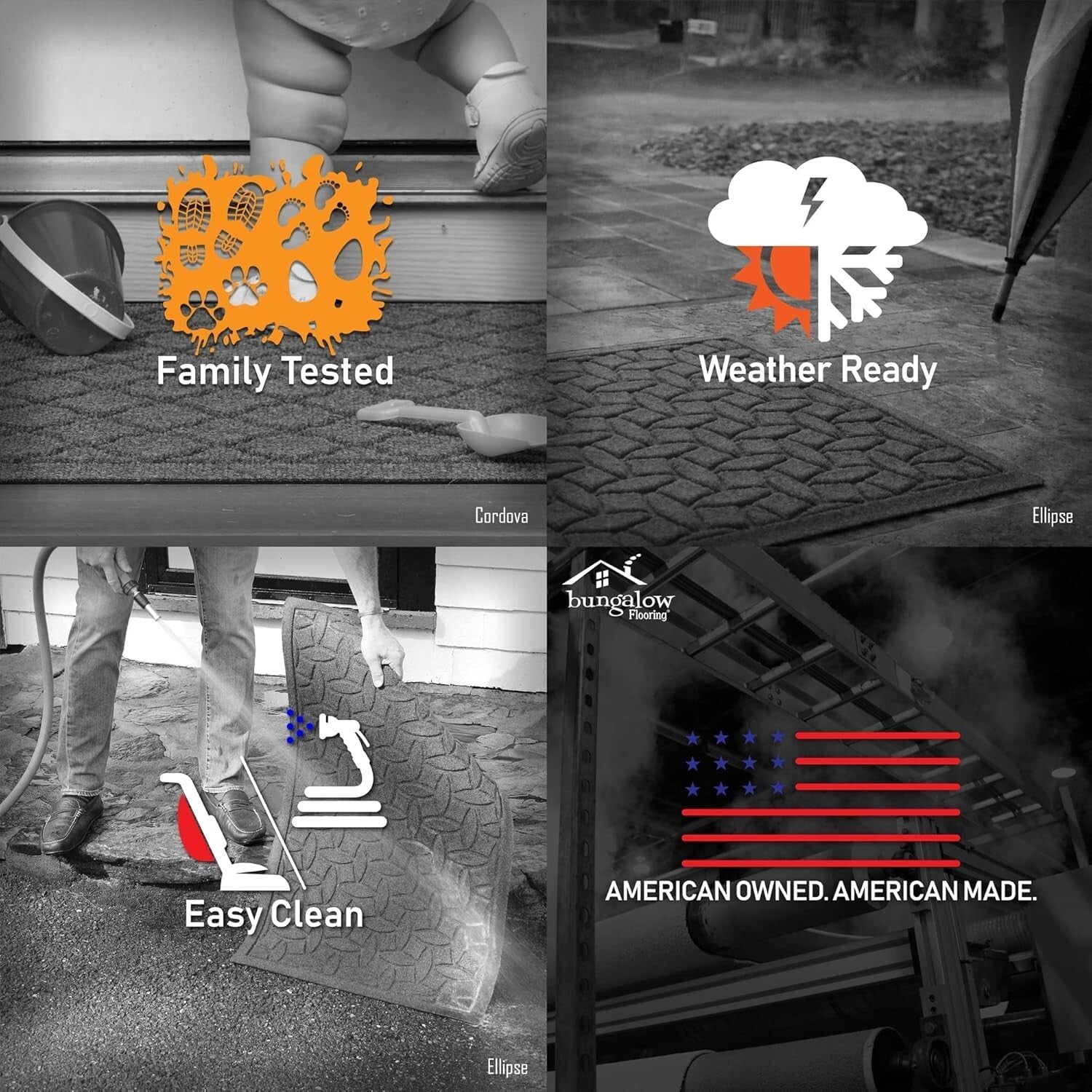 3' x 5' Waterhog Doormat - Commercial-Grade Skid Resistance for All Floors