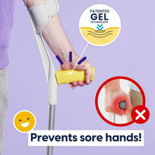 Load image into Gallery viewer, Ergonomic Crutch Handle Grips with Easy-Clean Silicone - Set of 2, Prevent Falls