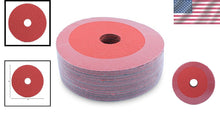 Load image into Gallery viewer, Ceramic 60 Grit Grinding &amp; Sanding Discs 5” x 7/8” - 25 Pack for Angle Grinders