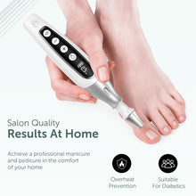 Load image into Gallery viewer, Rechargeable Nail File &amp; Toenail Grinder with LED Display – Perfect for Travel