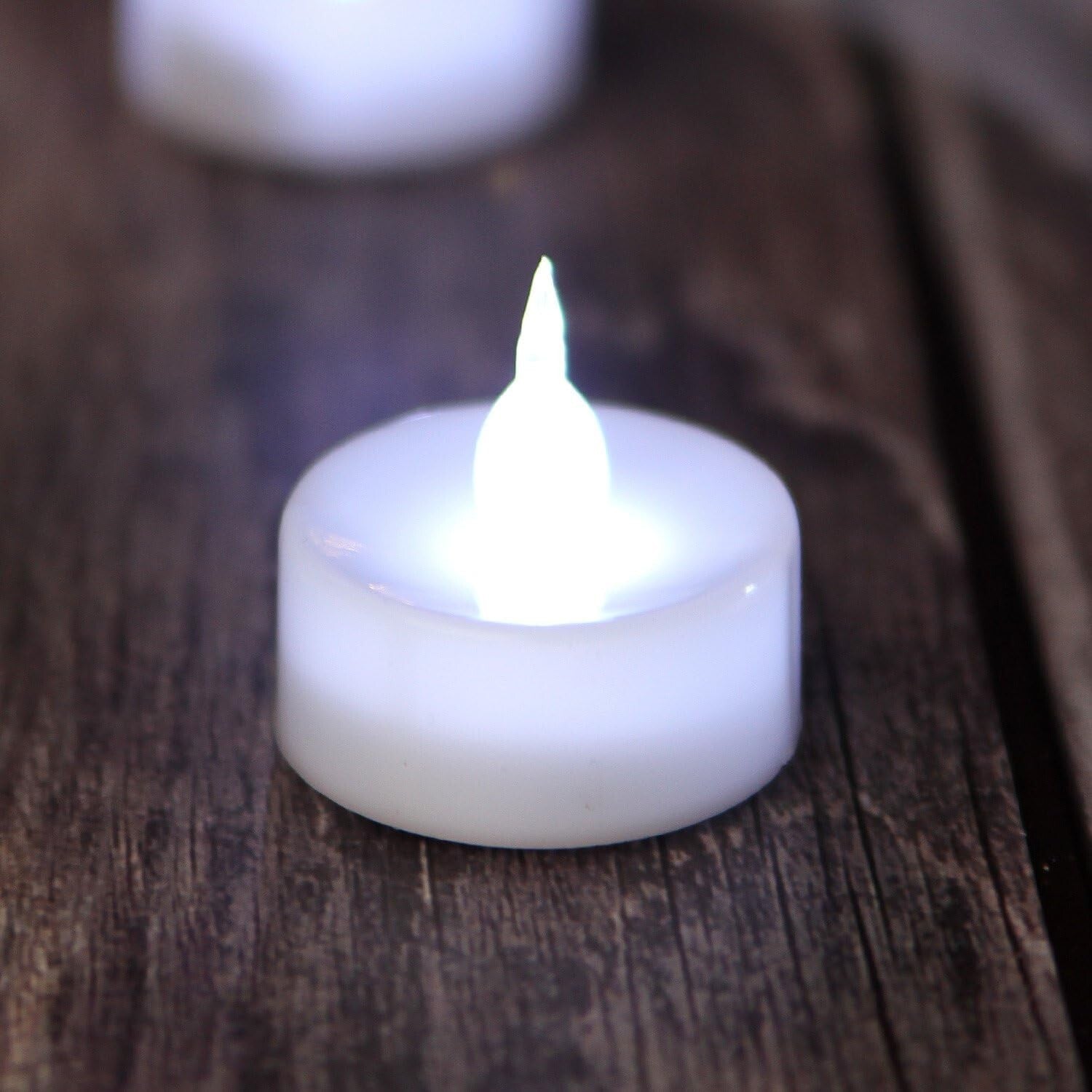 100 LED No-Flicker Tealight Candles - Cool White for Wedding & Home Decor