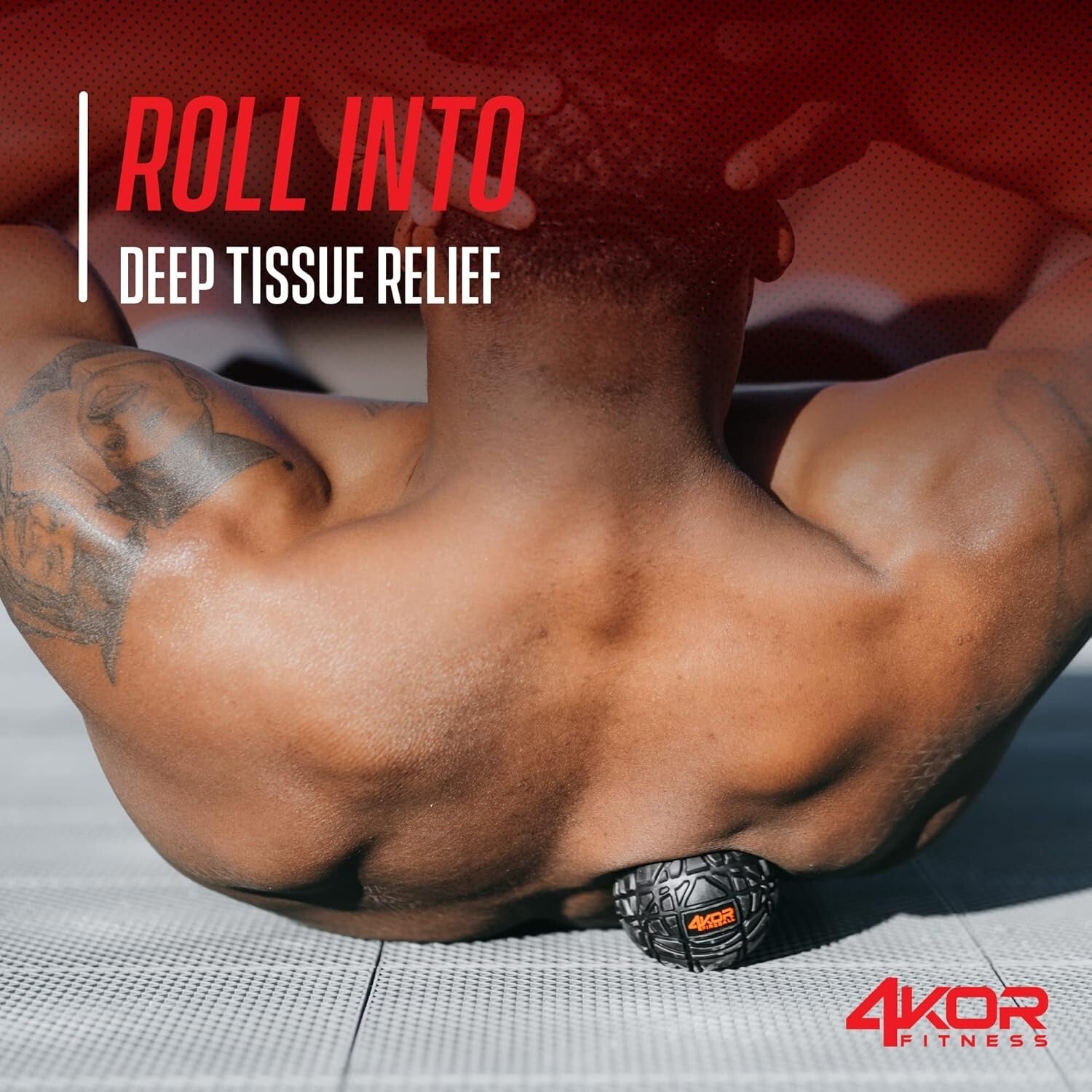 Portable 4KOR Grippy Massage Balls for Ultimate Muscle Pain Relief and Mobility