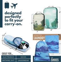 Load image into Gallery viewer, Ultimate Travel Packing Cube Set - Two-Zipper System for Compact Luggage Storage