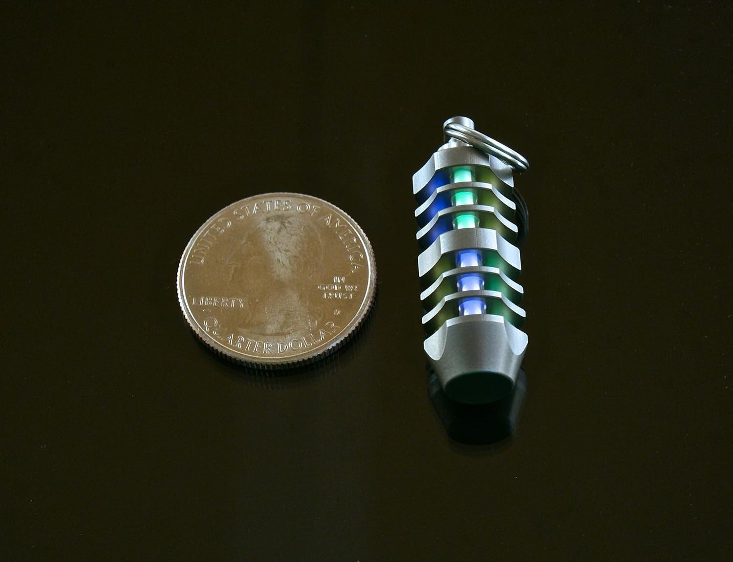 Customizable Titanium Tritium Fob - The Perfect EDC for All Night Visibility