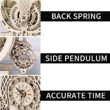 Load image into Gallery viewer, 3D Wooden Animal Puzzle Kit - Create a Functional Desk Clock &amp; Art Piece
