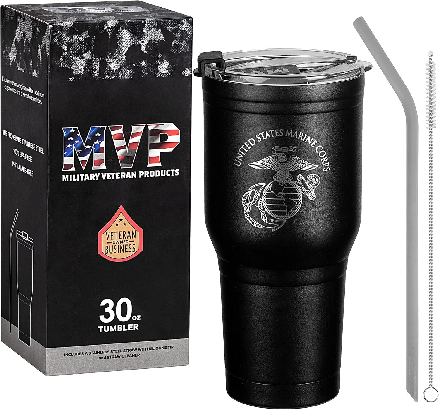 Rugged 30 oz Insulated Coffee Travel Mug - Keeps Drinks Hot or Cold for Hours