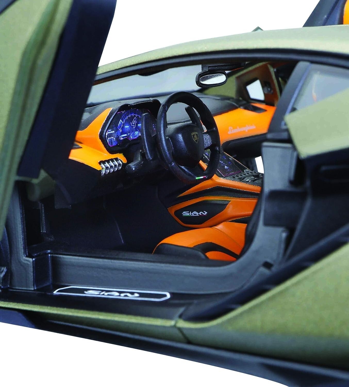 Exquisite Green Lamborghini Sián Die-Cast Model - 1:18 Collector's Edition