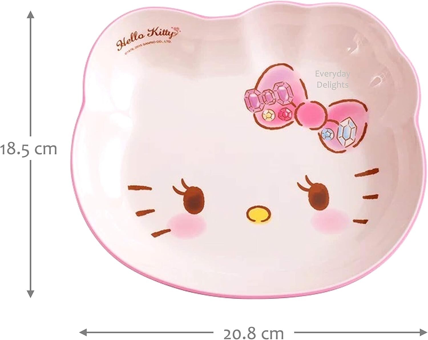 Durable Pink Hello Kitty Dinnerware Set – Bowl, Plate, Cup & Spoon for Kids