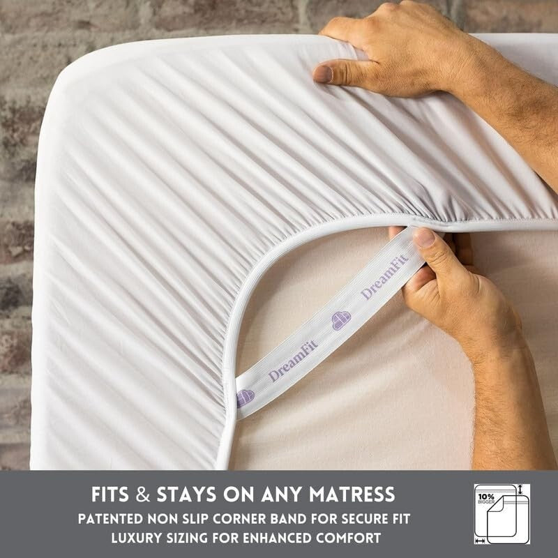 4-Piece Cooling Egyptian Cotton Sheets - Luxury Grey Set for Full Mattresses