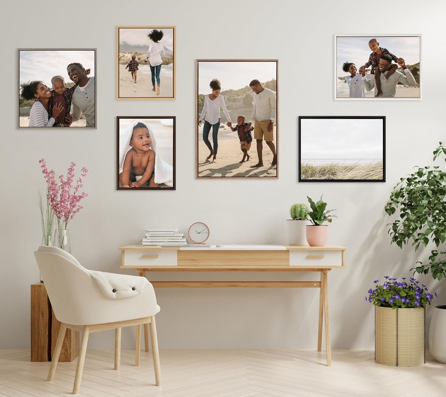 16x20 Custom Printed Canvas Art - Hand-Framed Gray Wall Decor for Any Room