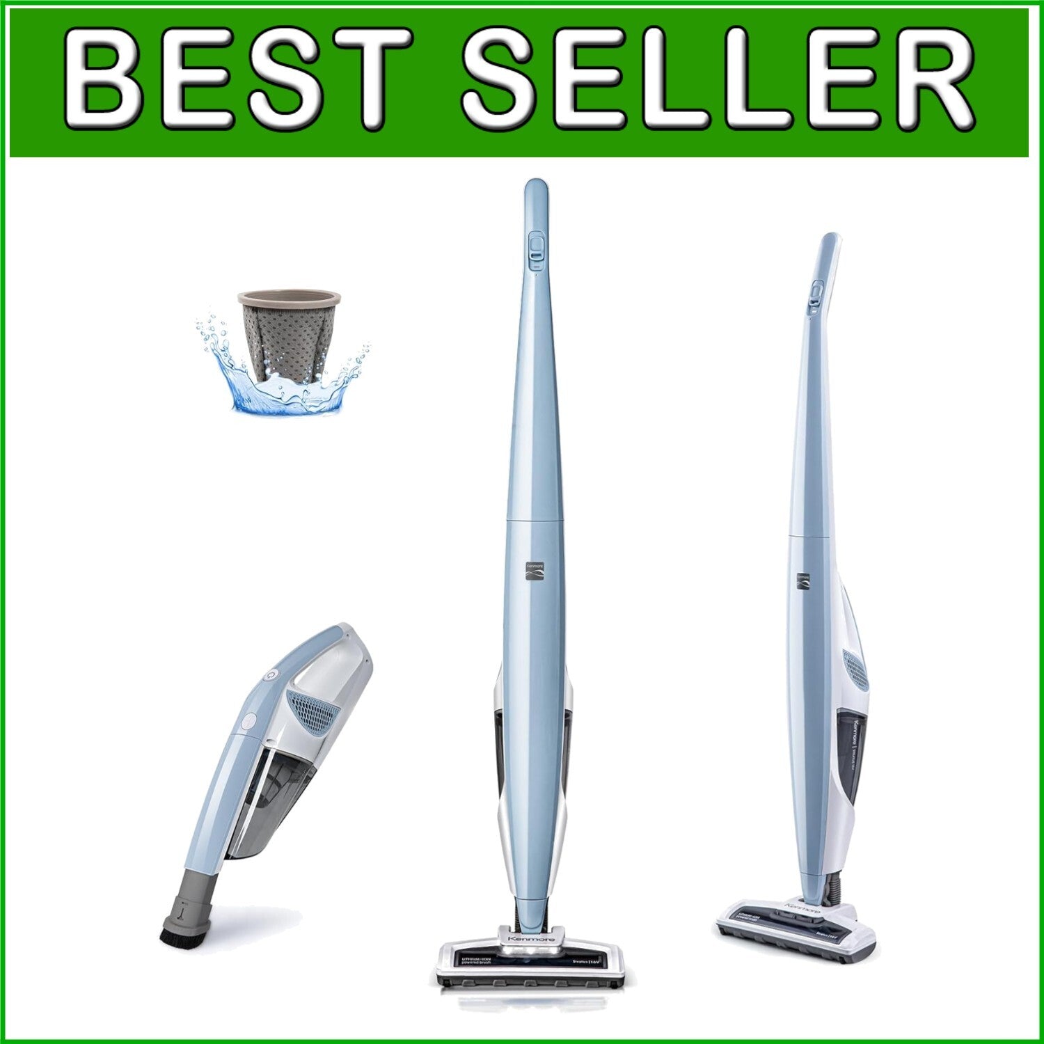 Versatile 16V Cordless Vacuum - 2-in-1 Lightweight Design for Carpet & Hardwood