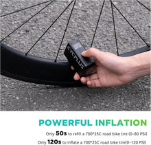 Load image into Gallery viewer, Compact 120 PSI Mini Inflator for E-Bikes and Mountain Bikes - Auto Stop Feature