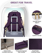 Load image into Gallery viewer, 50L Airline Approved Carry On Backpack with Packing Cubes for Travel Comfort