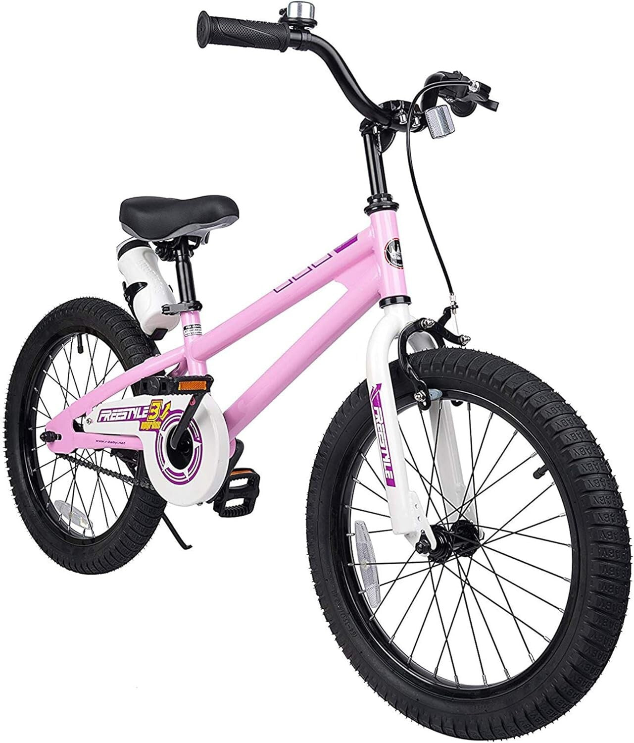 Adjustable 18 Inch Kids Bicycle with Water Bottle - Perfect for Learning Fun