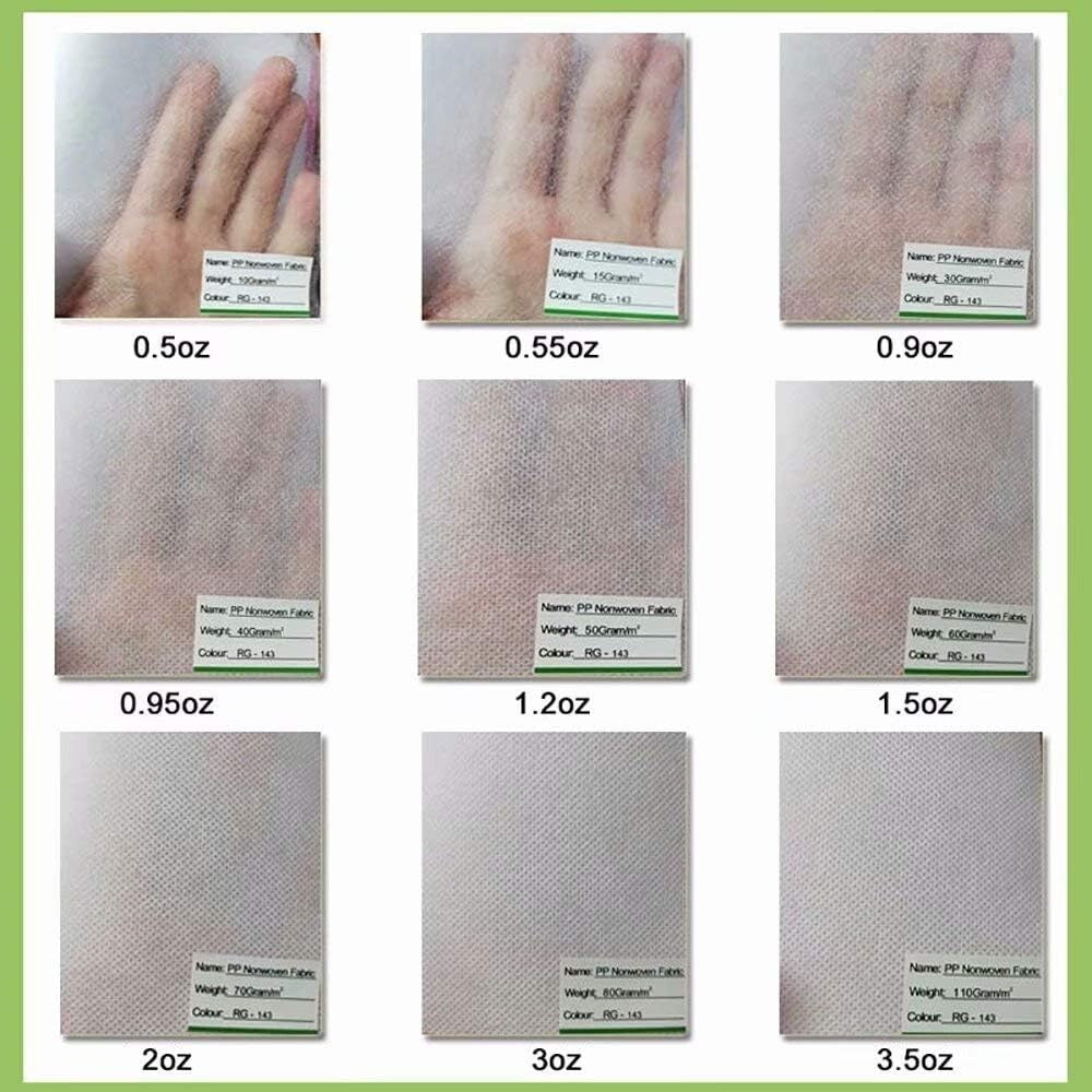 Breathable White Plant Covers for Vegetables - Frost & Sun Protection 10'x100'