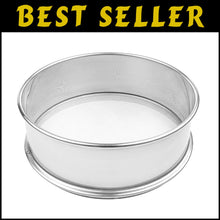 Load image into Gallery viewer, Commercial-Grade Stainless Steel Flour Sifter with Fine Mesh - 14" Diameter