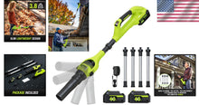 Load image into Gallery viewer, Cordless 40V Leaf Blower with 580 CFM &amp; Gutter Cleaning Extension - 2 Batteries
