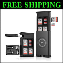 Load image into Gallery viewer, All-in-One SD/TF Card Reader with USB C Cable &amp; Multi Adapter for Travel - Gray