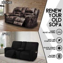 Load image into Gallery viewer, Soft &amp; Durable 8-Piece Reclining Love Seat Cover - Machine Washable &amp; Anti-Slip