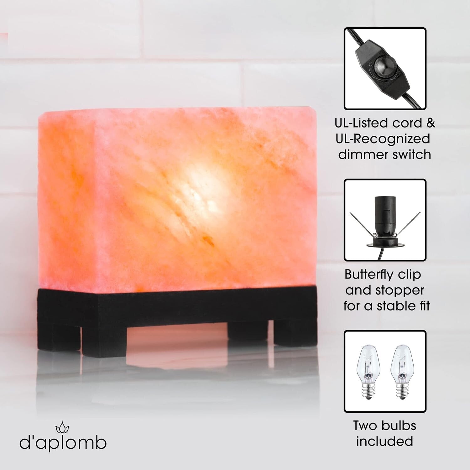 Authentic Himalayan Crystal Lamp: Hand-Carved, Ambient Lighting for Any Room