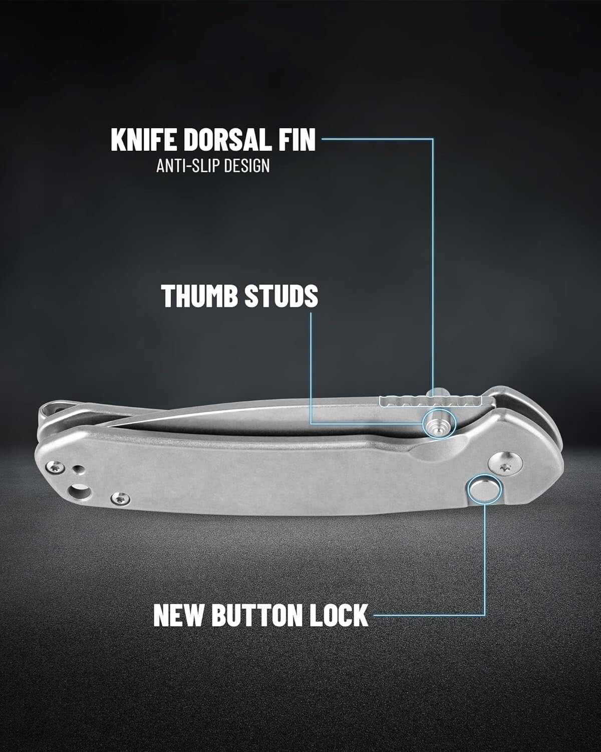 CJRB Pyrite J1925 Folding Knife - Ambidextrous Design for Comfort & Safety