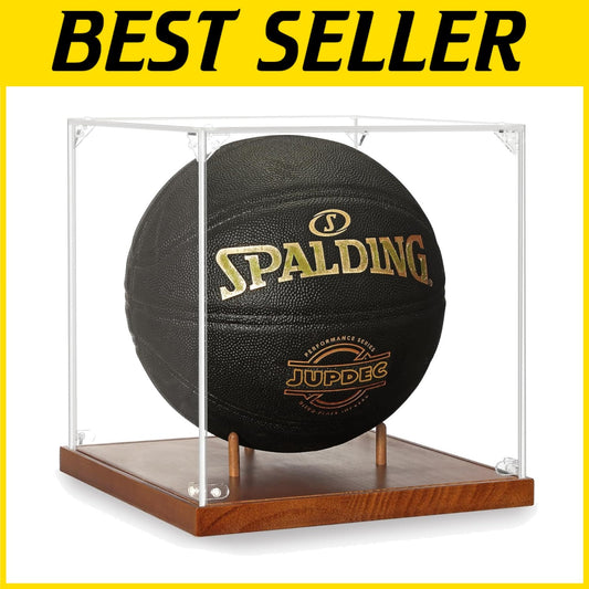 Versatile 10-Inch Acrylic Display Case for Autographed Basketball Memorabilia