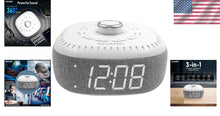 Load image into Gallery viewer, Digital Alarm Clock &amp; Bluetooth Speaker with White LED – Peaceful Sleep Sounds