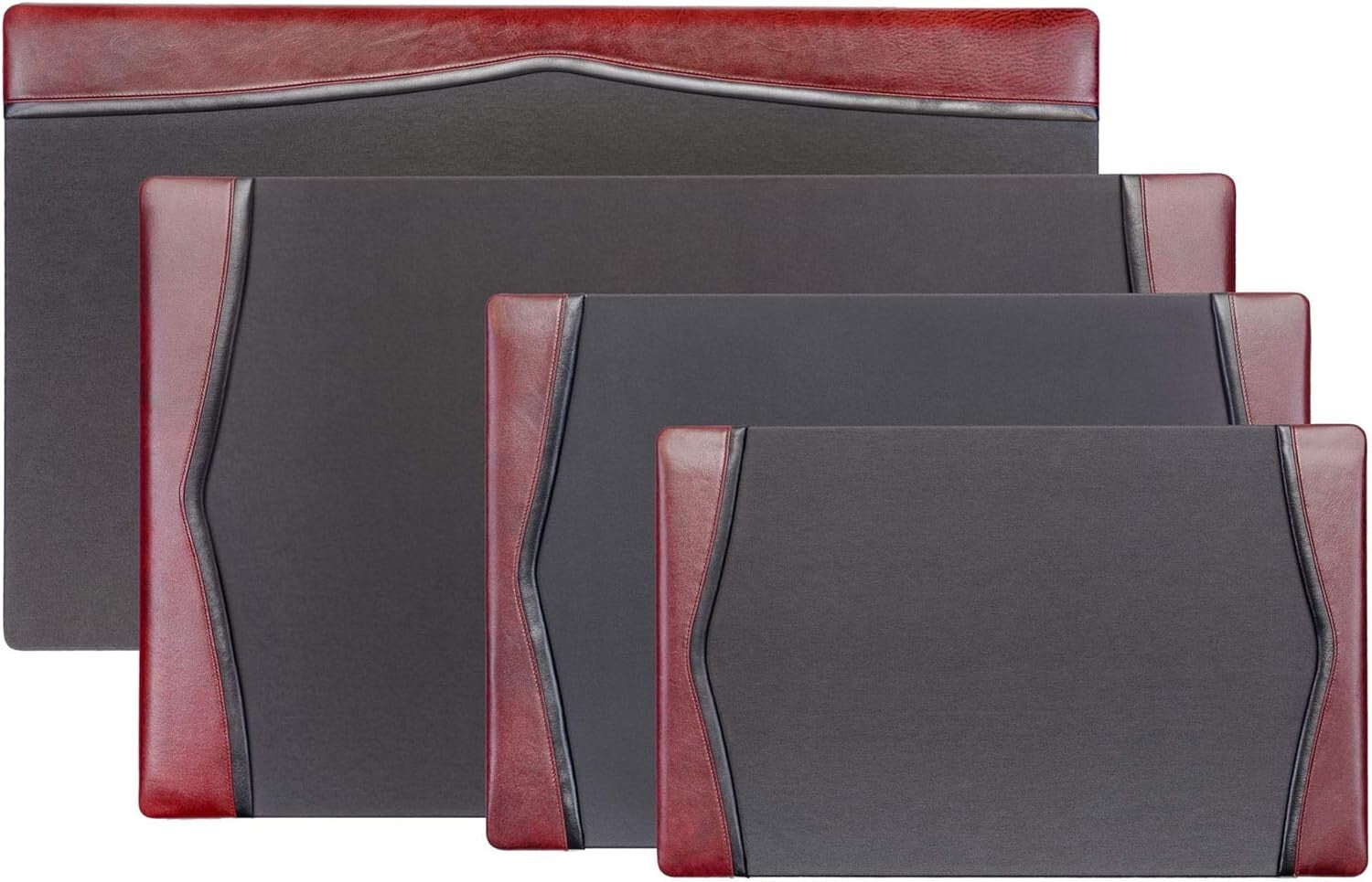Sophisticated Executive Desk Pad - Top-Grain Leather with Velveteen Backing