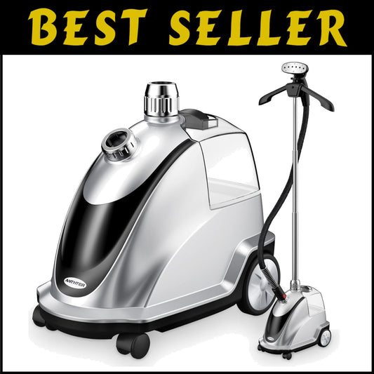 1500W Powerful Garment Steamer With 2.4L Tank – Fast Heat-Up & Portable Design