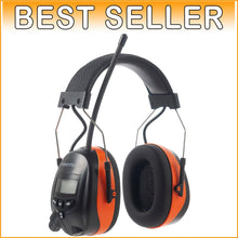 Load image into Gallery viewer, Digital AM/FM Radio Headphones with 25dB Noise Reduction for All-Day Comfort