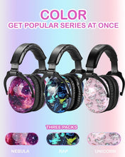 Load image into Gallery viewer, Adjustable Noise Cancelling Earmuffs for Kids - 3 Pack with Bright Designs