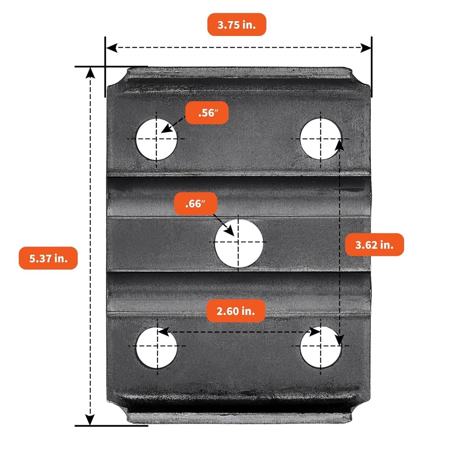 Alloy Steel U Bolt Kit for 5,200-7,000 lb Trailers - Easy Install 2 Pack