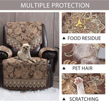 Load image into Gallery viewer, Elegant Waterproof Recliner Chair Covers with Non-Slip Design &amp; Pockets - Brown