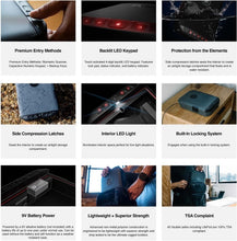 Load image into Gallery viewer, Secure Rugged LifePod 2.0 Handgun Case with LED Keypad &amp; Biometric Lock