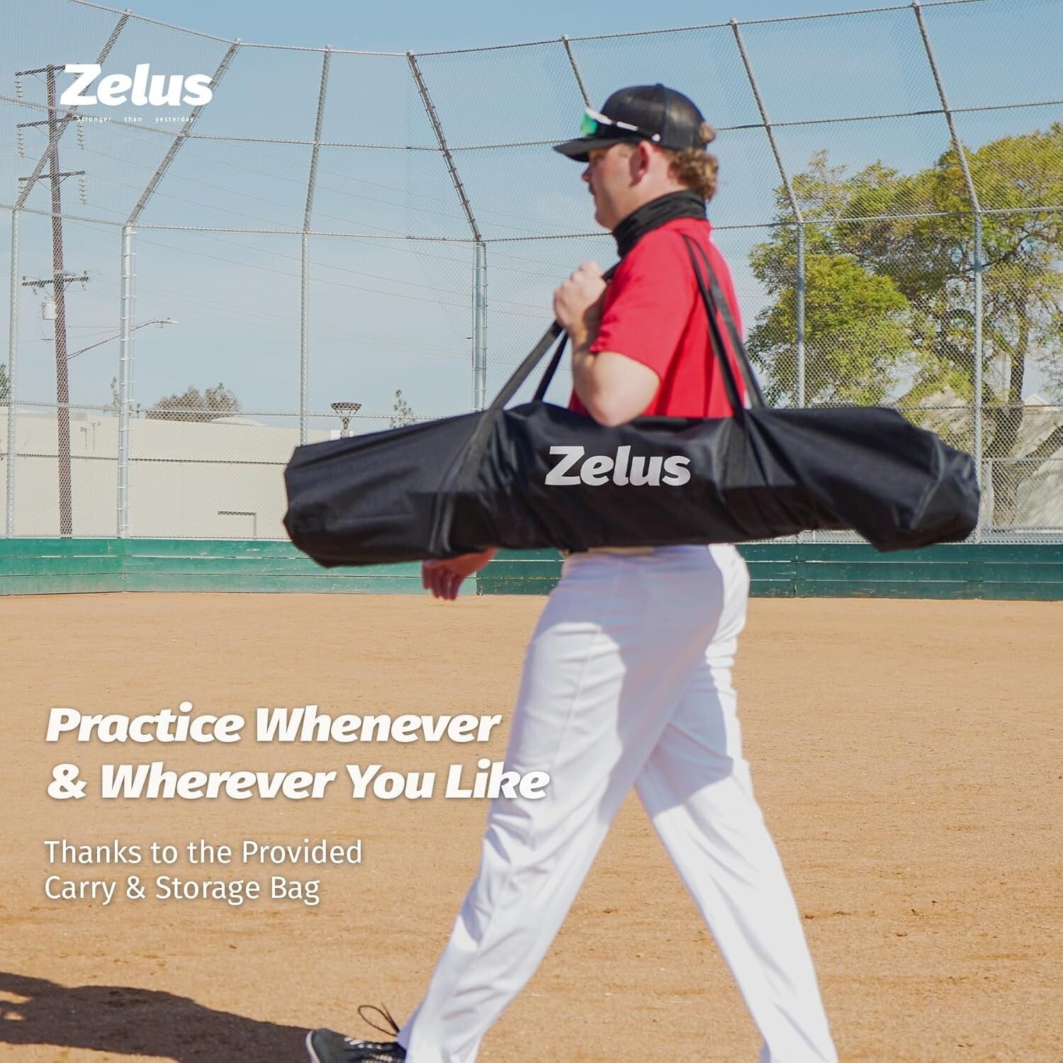 Complete 7x7 Baseball Practice Net Set with Ball Caddy & Target - Durable Design