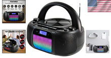 Load image into Gallery viewer, MD6972 Portable CD Boombox with Bluetooth &amp; Color Changing Lights, 4W Output