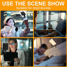 Load image into Gallery viewer, Portable 10-Level Brightness Adjustable Clip-On Selfie Light - USB Rechargeable