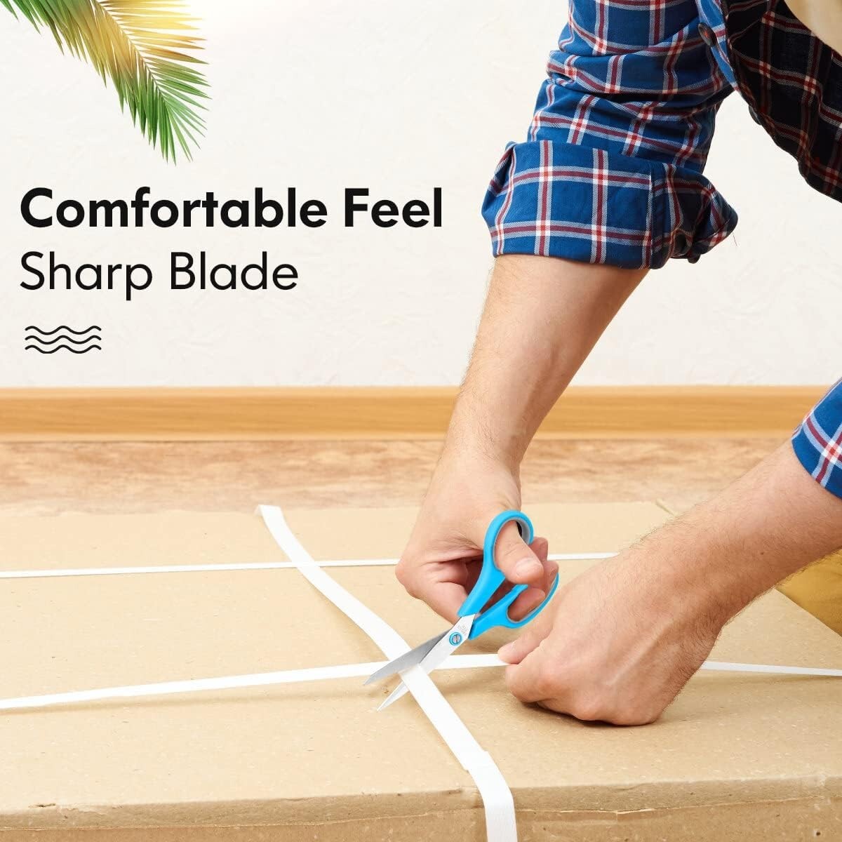 Ambidextrous 8" Cutting Scissors Set of 50 - Comfort and Precision Guaranteed