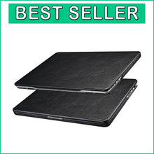 Load image into Gallery viewer, Premium Leather MacBook Pro 14 Case - 360-Degree Protection, Black Elegance