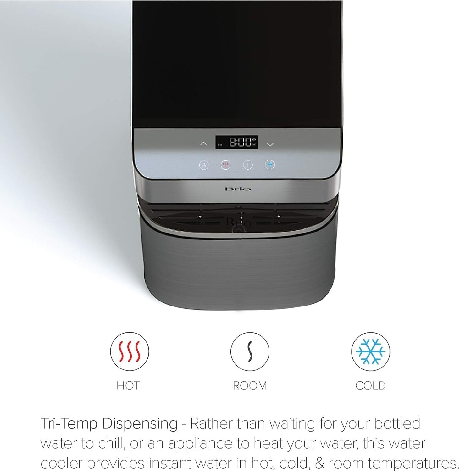 Self-Cleaning Bottleless Water Cooler Dispenser with Advanced Filtration System