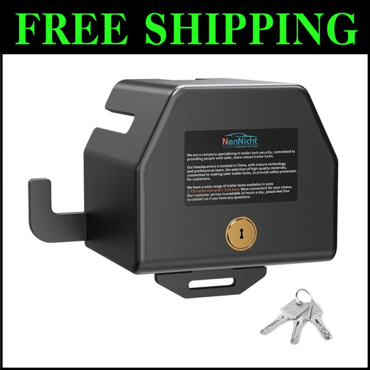 All-in-One Anti Theft Trailer Lock for RVs and Trucks - Weather Resistant Design