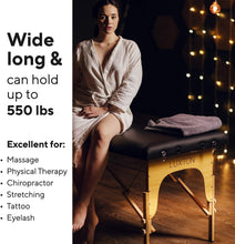 Load image into Gallery viewer, Professional Quality Memory Foam Massage Table - Lightweight, 551 lbs Capacity
