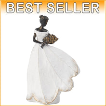 Load image into Gallery viewer, Versatile Fairy Garden Decor - White Leaf Angel Girl Statue for All Occasions
